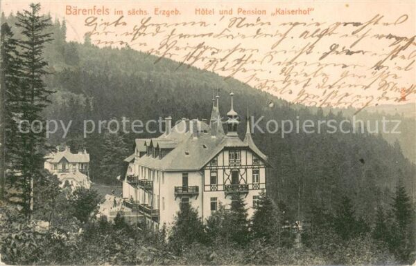 Baerenfels Erzgebirge Hotel-Pension Kaiserhof Aussenansicht