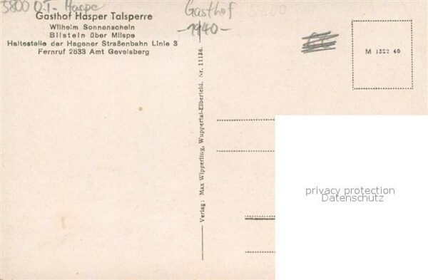 Haspe Hagen Talsperre und Gasthof Hasper-Talsperre – Bild 2