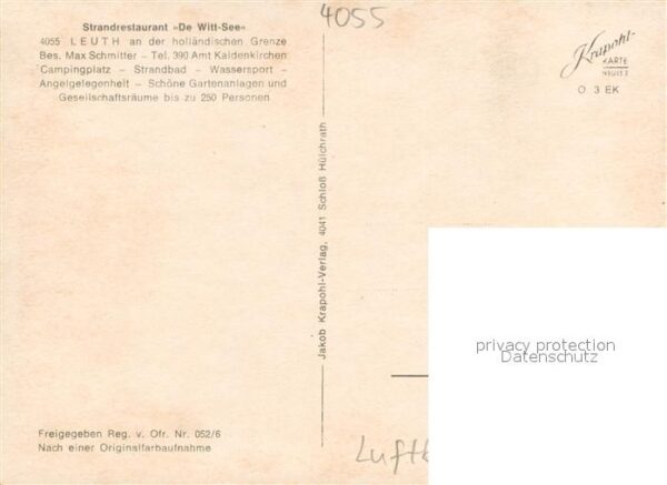 Leuth Fliegeraufnahme Strandrestaurant De Witt-See – Bild 2