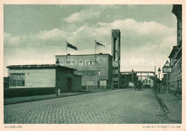 Duisburg Ruhr Marientorschleuse Hafen