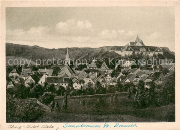 Iburg Teutoburger Wald Totalansicht und Sanatorium