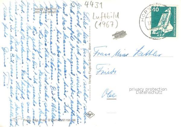 Leer Westfalen Fliegeraufnahme Haus Loreto – Bild 2