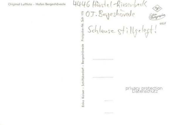Bergeshoevede Fliegeraufnahme Hafen – Bild 2