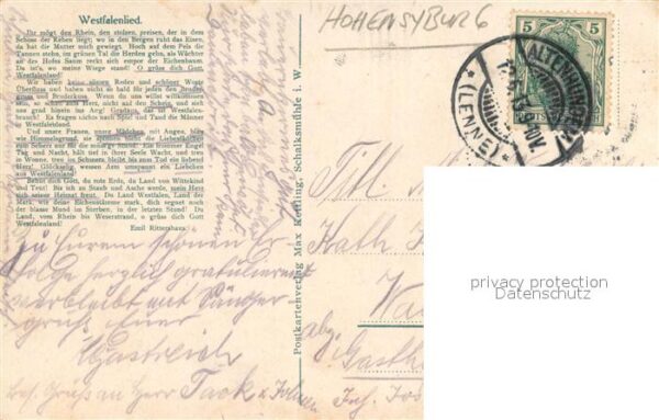 Hohensyburg Dortmund Hohensyburg mit Westfalenlied – Bild 2