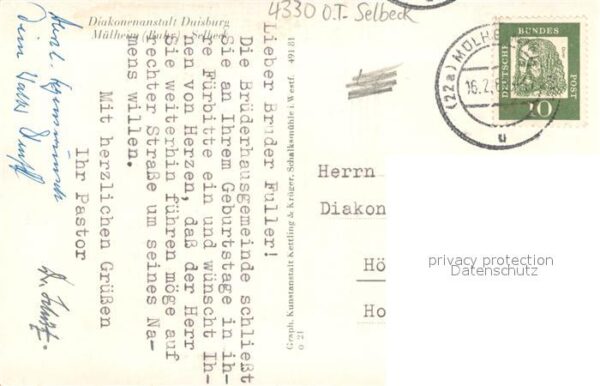 Selbeck Saarn Diakonenanstalt Duisburg – Bild 2