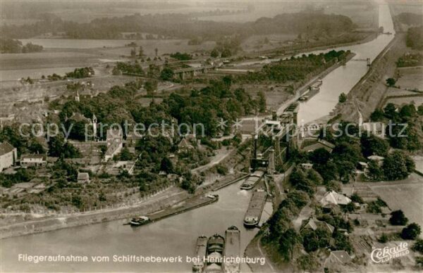 Waltrop Fliegeraufnahme Schiffshebewerk bei Henrichenburg
