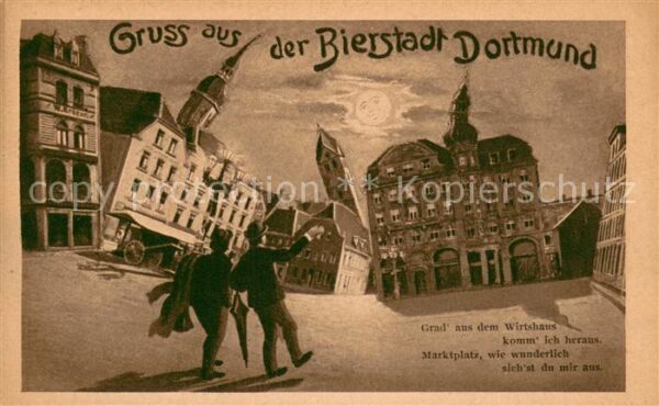 Dortmund Gruss-Karte Bierstadt-Dortmund