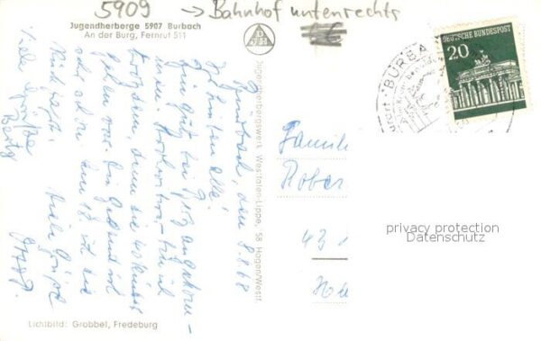 Burbach Siegerland Jugendherberge und Bahnhof – Bild 2