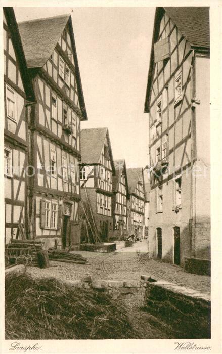 Laasphe Wallstrasse Fachwerkhaeuser
