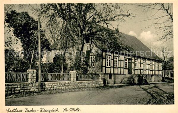 Kueingdorf Gasthaus Fischer Aussenansicht Fachwerkhaus