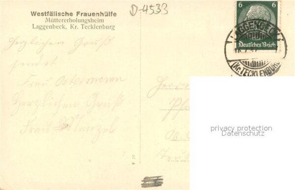 Laggenbeck Muettererholungsheim d. westf. Frauenhilfe Aussenansicht – Bild 2