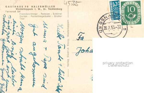 Westerkappeln Gasthaus Fr. Halermoeller – Bild 2