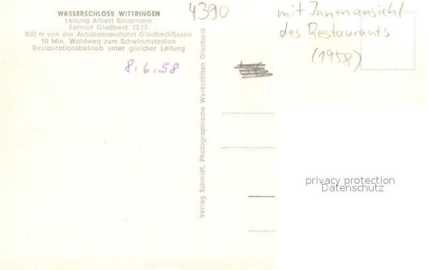 Gladbeck Wasserschloss Wittringen Innen- und Aussenansicht – Bild 2
