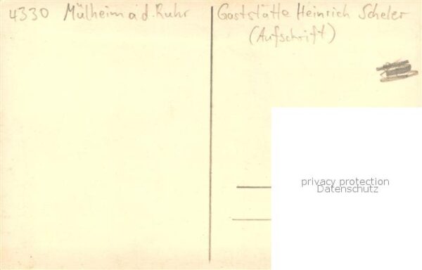 Muelheim Ruhr Gaststaette Heinrich Scheler – Bild 2
