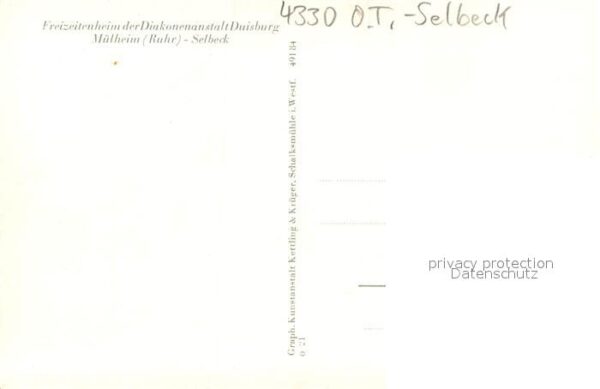 Selbeck Saarn Freizeitenheim der Diakonenanstalt Duisburg – Bild 2