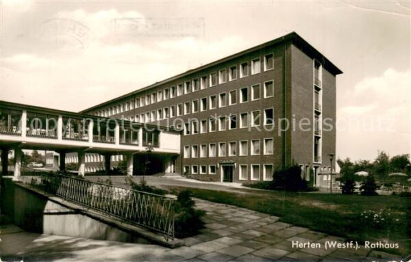 Herten Westfalen Rathaus Aussenansicht