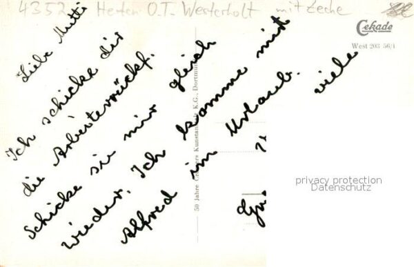 Westerholt Westfalen Pfarrkirche Zeche Ehrenmal Alter-Torbogen Totalansicht Schl – Bild 2