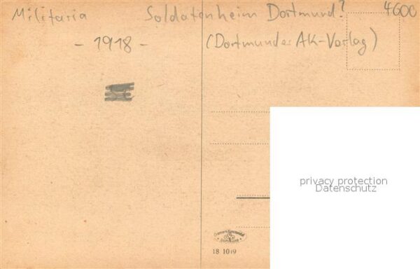 Dortmund Soldatenheim Saalaufnahme Militaria – Bild 2
