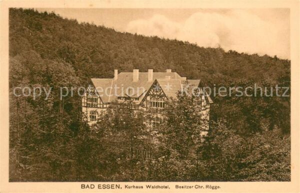 Bad Essen Kurhaus Waldhotel Aussenansicht