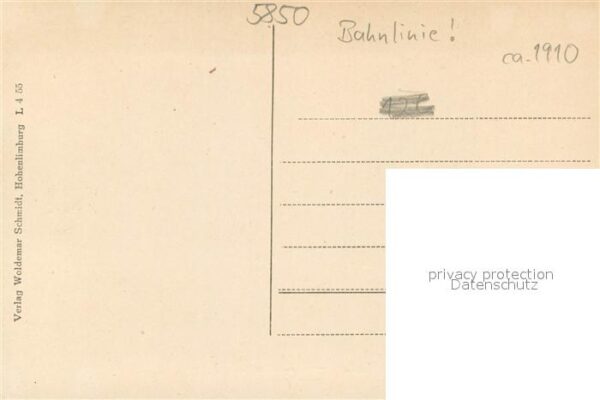 Hohenlimburg Blick zum Schloss m. Bahnlinie – Bild 2