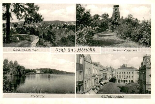 Iserlohn Bismarckturm Seilersee Rathausplatz
