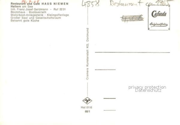 Haltern See Restaurant Haus Niemen Steverpartie saal Strandbad – Bild 2