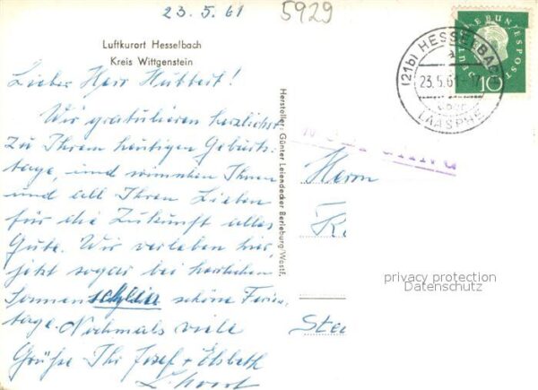 Hesselbach Wittgenstein Teilansicht – Bild 2