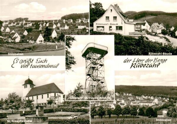 Stuebbeken Rueberzahl-Baude Teilansichten-Stuebbeken St. Josephskirche Humpferl-