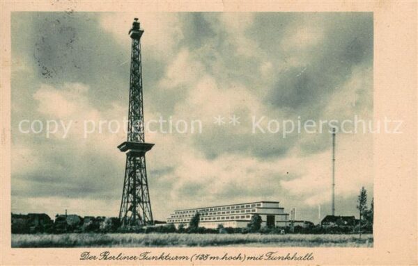Berlin Funkturm m. Funkhalle