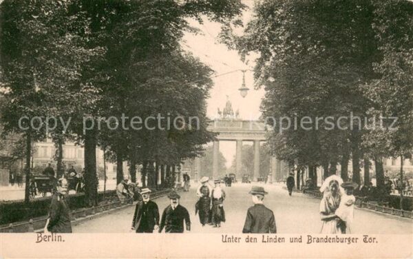 Berlin Partie unter den Linden und Brandenburger Tor