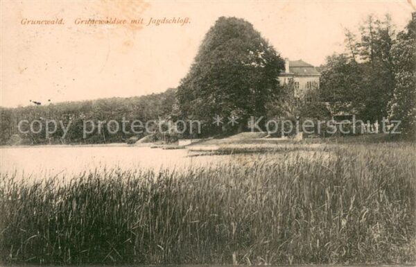 Grunewald Berlin Grunewaldsee m. Jagdschloss