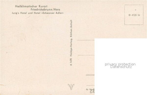 Friedrichsbrunn Harz Jungs Hotel und Hotel Schwarzer Adler – Bild 2