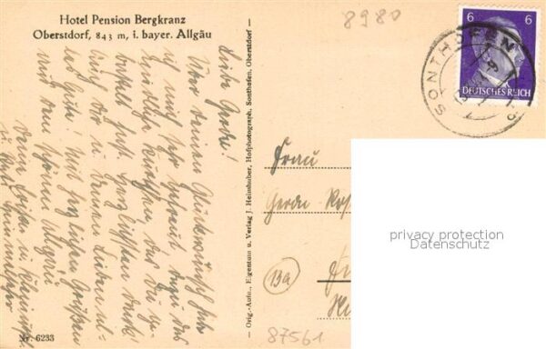 Oberstdorf Hotel-Pension Bergkranz Im Winter – Bild 2
