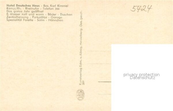 Kamp-Bornhofen Hotel Deutsches Haus Aussenansicht – Bild 2