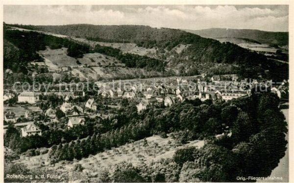 Rotenburg Fulda Fliegeraufnahme Gesamtansicht