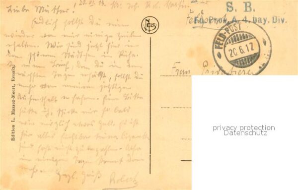 Renaix-Bois La Gare Feldpost – Bild 2
