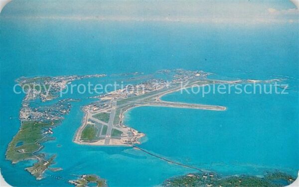 Kindley Bermuda Fliegeraufnahme Air Force Base and Civilian Terminal Buildings