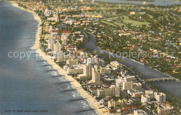 Miami Florida Fliegeraufnahme Miami Beach