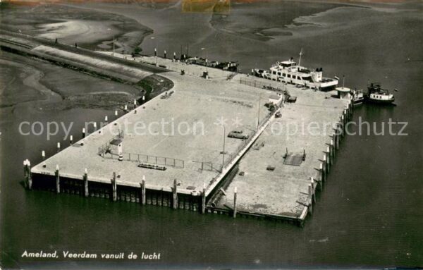 Ameland Fliegeraufnahme Veerdam vanuit de lucht
