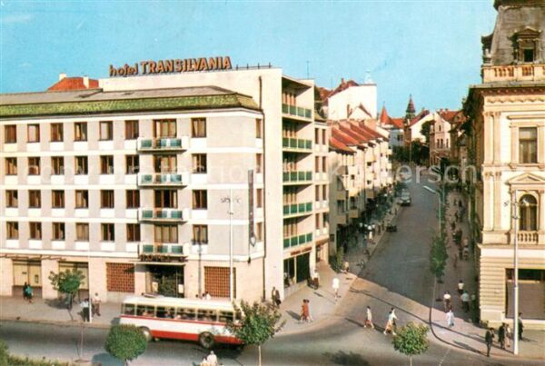 Tirgu Mures Romania Hotel Transilvania Strassenbahn