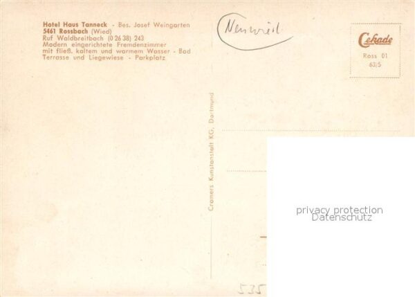 Rossbach Wied Hotel Haus Tanneck Aussenansicht – Bild 2