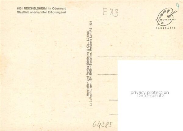Reichelsheim Odenwald Fliegeraufnahme Teilansicht – Bild 2