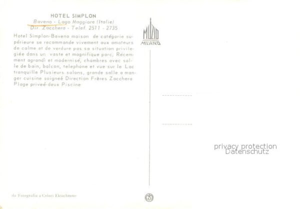 Baveno Hotel Simplon Freibad – Bild 2