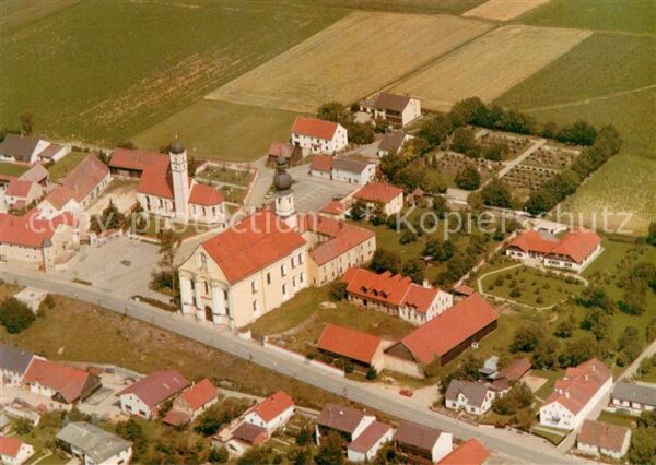 Aufhausen Oberpfalz Fliegeraufnahme Wallfahrtskirche Maria schnee Pfarrkirche St