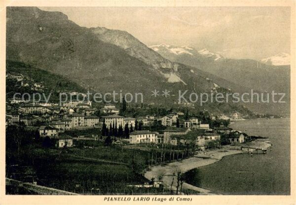 Pianello Lario Teilansicht und Lago di Como