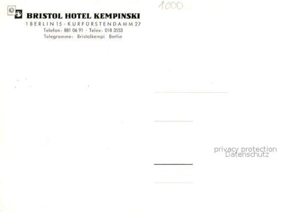 Berlin Bristol Hotel Kempinski Aussenansicht – Bild 2