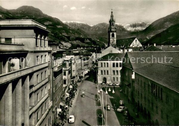 Bozen Suedtirol Panorama mit dem Rosengarten