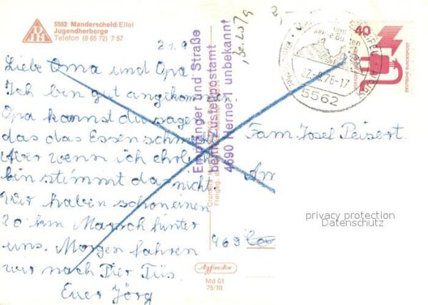 Manderscheid Eifel Fliegeraufnahme Teilansicht m. Jugendherberge – Bild 2