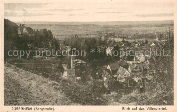 Jugenheim Seeheim-Jugenheim Blick auf das Villenviertel