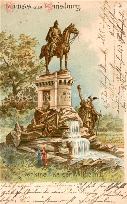 Duisburg  Ruhr Denkmal Kaiser Wilhelm I